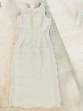Giorgio Armani Italian Made Silk Blend Silhouette Mid Dress Size 40